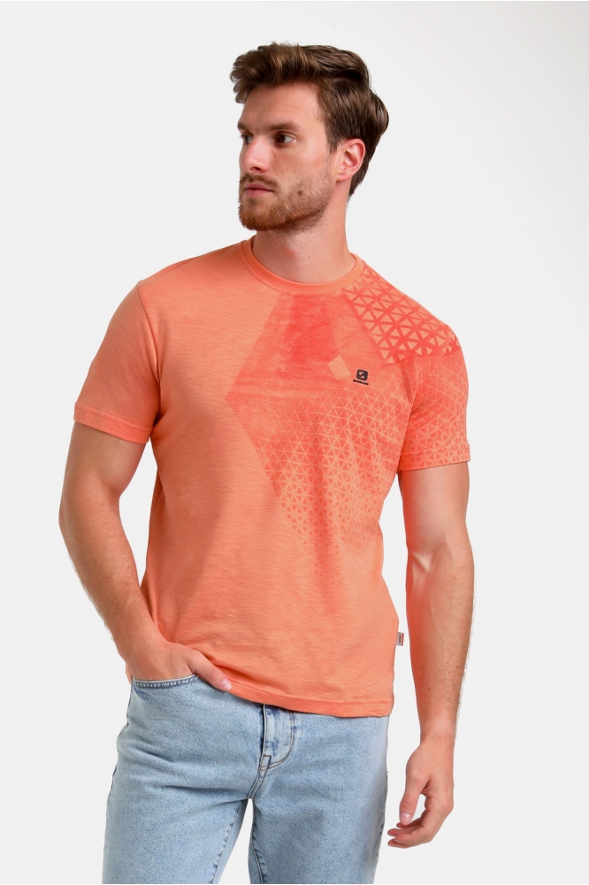 KATOENEN PRINT T SHIRT 155517 4002 light coral